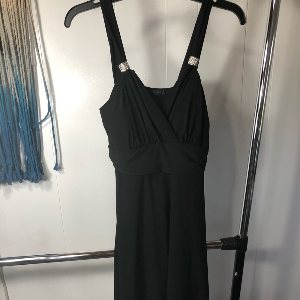 Black dress with rhinestones!